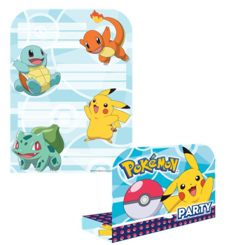 Invitations d'anniversaire Pokemon - Anniversaire enfants - Bellefete.ch