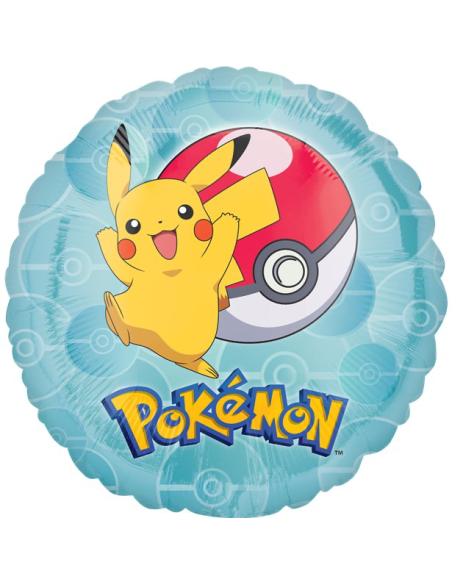 Palloncino rotondo in alluminio Pokémon - Decorazione di festa - Svizzera Palloncino rotondo in alluminio Pokémon - Decorazione di festa - Svizzera
