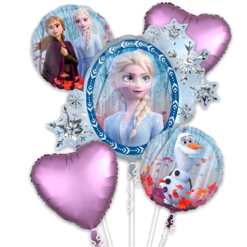Schneekönigin Ballonstrauß, Geburtstagsdekoration für Mädchen