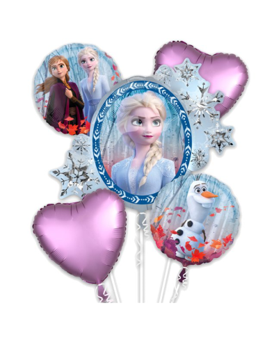 Bouquet di palloncini Regina delle Nevi – decorazione compleanno bambino | BelleFete.ch