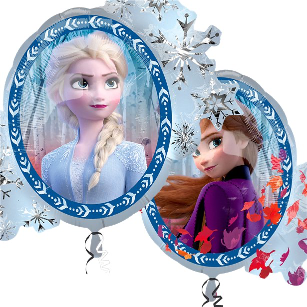 BALLON ALUMINIUM FROZEN (Anna et Elsa Recto/Verso) La reine des neiges