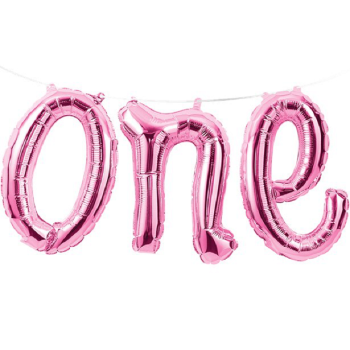 BALLON 1. GEBURTSTAG ROSA - Dekoration zum ersten Jahrestag - Bellefete.ch - Schweiz