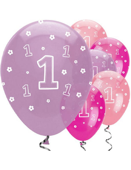 PALLONI 1° COMPLEANNO RAGAZZA - Decorazione per il primo compleanno - Bellefete.ch - Svizzera