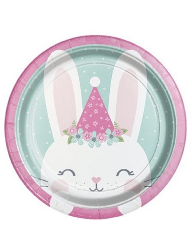 Piatti da dessert compleanno ragazza - Decorazione di festa - Bellefete.ch - Svizzera