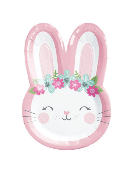 Kaninchenförmige Teller "Bild Kaninchen" - Party Dekoration Mädchen - Bellefete.ch - Schweiz