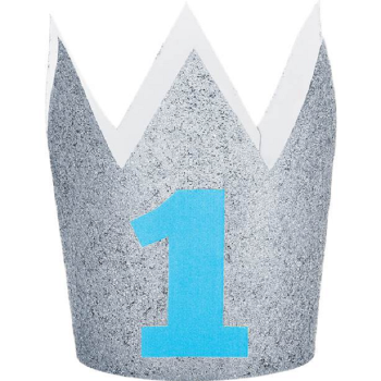 Mini Corona "1° Compleanno Ragazzo" - Decorazione primo anniversario - Bellefete.ch - Svizzera