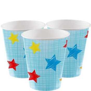 Bicchieri "1° Compleanno Ragazzo & Safari" - Decorazioni per feste per bambini in Svizzera - BELLEFETE.CH