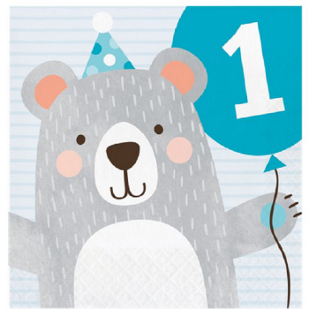 1. Geburtstag Teddybär-Servietten - Erste Geburtstagsdekoration - Bellefete.ch - Schweiz