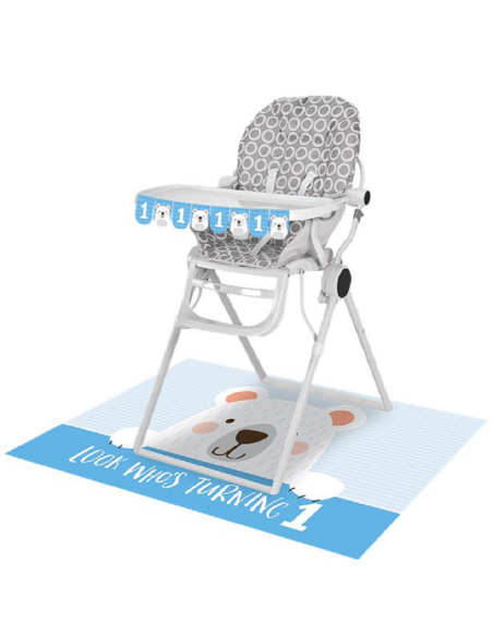 Kit di decorazione per seggiolone 1° compleanno Orsacchiotto - Decorazione primo compleanno - Bellefete.ch - Svizzera
