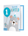 1. Geburtstagseinladungen kleiner Bär