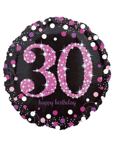 Ballon d'anniversaire 30 ans rose - Bellefete.ch - Suisse - Déco d'anniversaire 30 ans femme