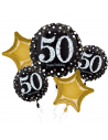 Bouquet di palloncini in alluminio 50° compleanno