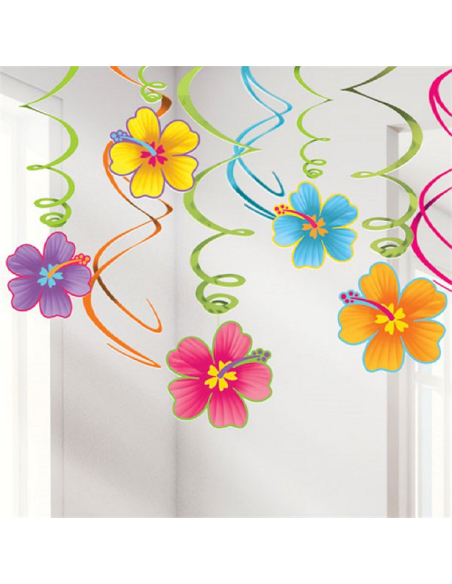 Sospensioni a spirale Hawaii – Decorazione tropicale festa estiva – Bellefete.ch