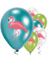 Bunte Flamingo-Ballons