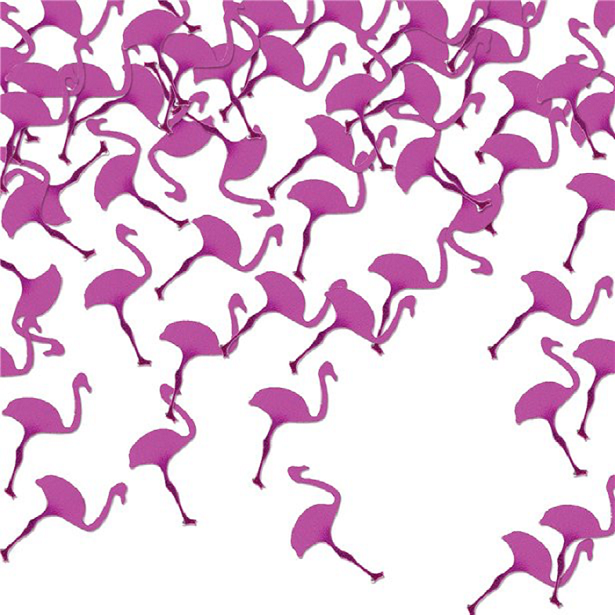Flamingo-Konfetti, rosa Flamingo-Tischdekoration