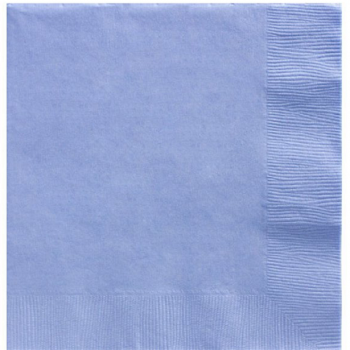 serviettes bleu bébé 33 cm