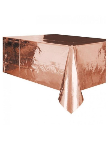 billige Plastiktischdecke in Roségold