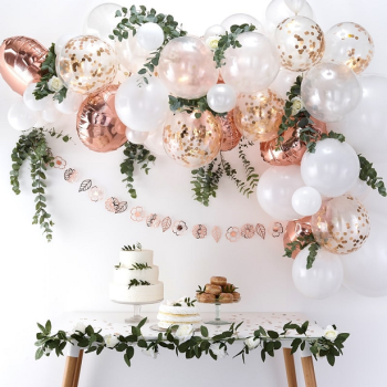 Kit arco di palloncini Rose Gold - 70 palloncini - Decorazione di festa - Bellefete.ch