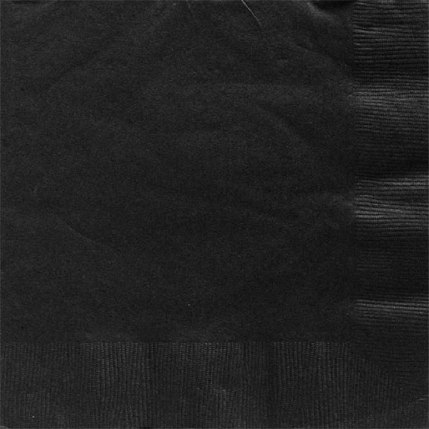 serviettes noir chic tendance 33 CM