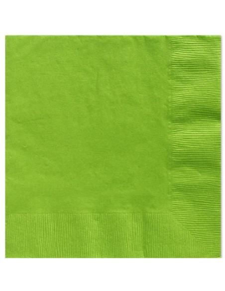 Serviettes vert lime pour déco de table - Bellefete.ch - Suisse - Vaisselle jetable vert lime