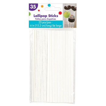 50 Bâtonnets Blancs à Cake Pops et Sucettes - Déco pâtisserie - Bellefete.ch 2