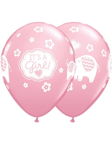 Rosa Elefantenballons für Babyparty oder Babyparty