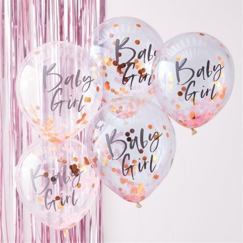 Konfetti-Luftballons zur Babyparty in der Schweiz