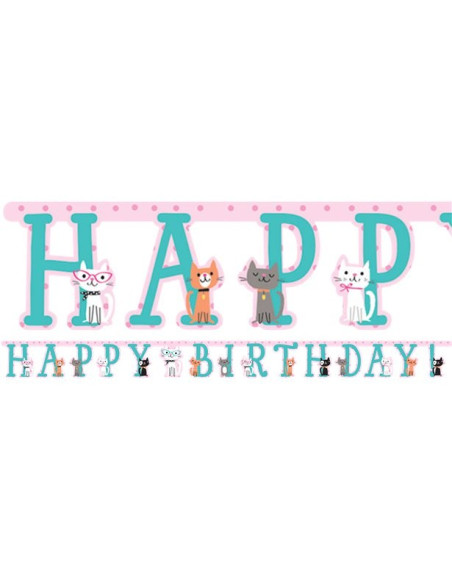 Ghirlanda di compleanno Piccoli Gatti - Decorazioni per feste per bambini - Bellefete.ch - Svizzera Ghirlanda di compleanno Piccoli Gatti - Decorazioni per feste per bambini - Bellefete.ch - Svizzera