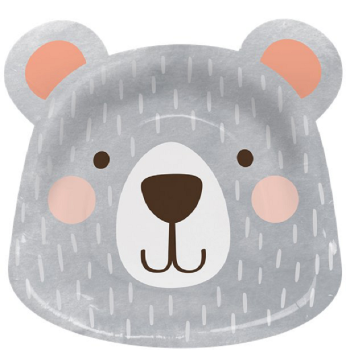 Assiettes en forme de tête d'ourson - Déco de fête - Bellefete.ch - Suisse