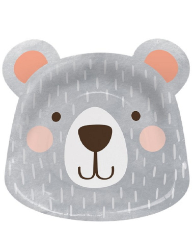 Assiettes en forme de tête d'ourson - Déco de fête - Bellefete.ch - Suisse