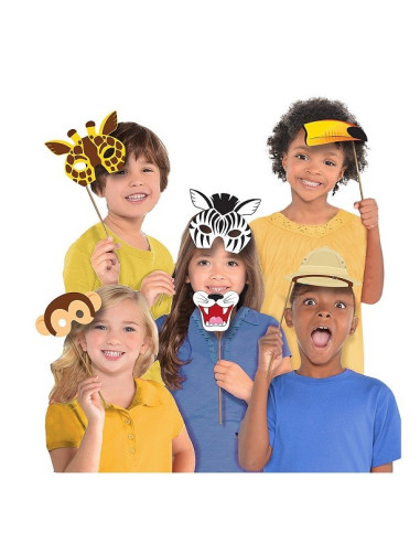 Accessoires selfie la jungle anniversaire