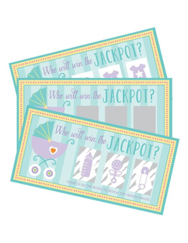 Gioco di gratta e vinci per Baby Shower - Giochi baby shower - bellefete.ch