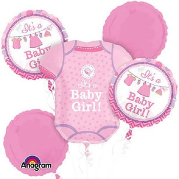 Ballonstrauß "Baby Fille" - Bellefete.ch - Schweiz - Babyparty 2