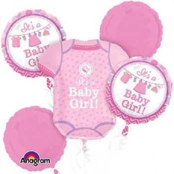Palloncini rosa per baby shower per bambina