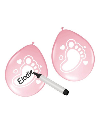 Anpassbare rosa Luftballons