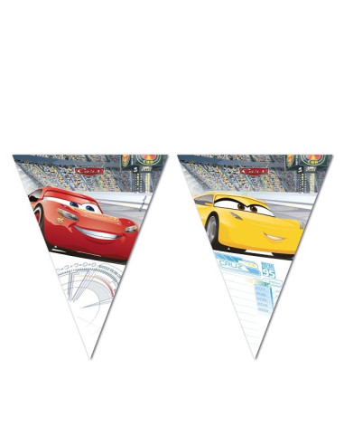 Ghirlanda di gagliardetti per il compleanno di Cars Mcqueen