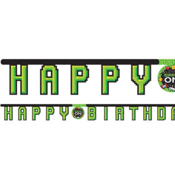 Ghirlanda di compleanno Videogiochi - Decorazione di festa - Bellefete.ch - Svizzera