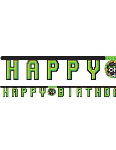Ghirlanda di compleanno Videogiochi - Decorazione di festa - Bellefete.ch - Svizzera