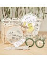 Accessoires photo baby shower botanique "Hey baby"