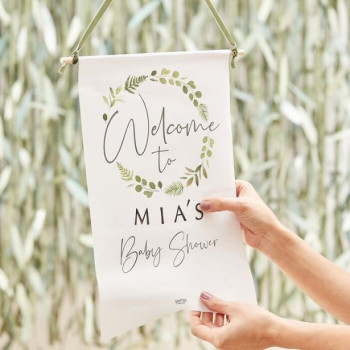 Poster di benvenuto Baby Shower Botanico – decorazione festa | BelleFete.ch