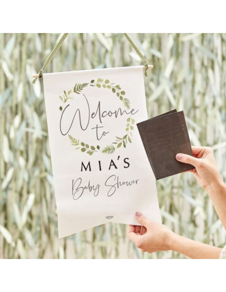 PANNEAU DE BIENVENUE POUR BABY SHOWER PERSONNALISABLE