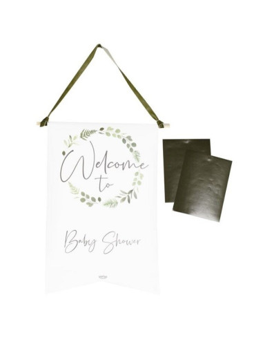 Willkommensposter zur Babyparty