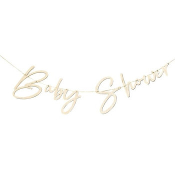 Holz Girlande Baby Shower Botanica - Partyartikel Baby Shower - Shop Schweiz 2