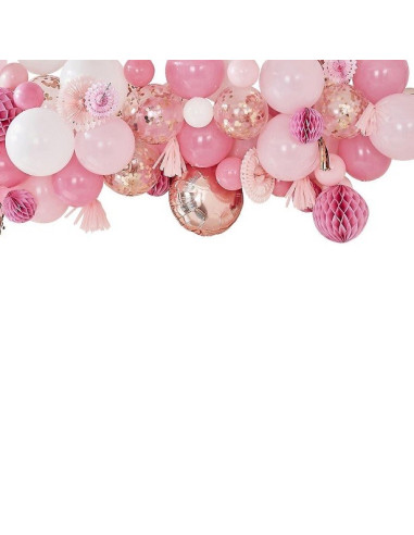 BALLONBOGEN UND ROSA DEKORATIONEN IN DER SCHWEIZ