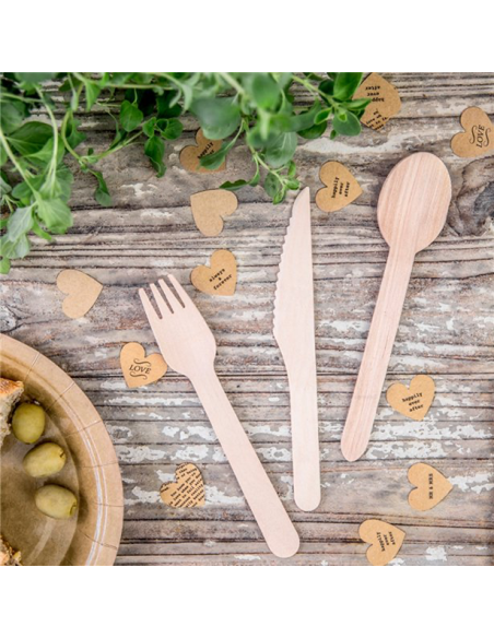 Posate in legno naturale in Svizzera