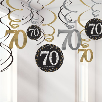 Decorazioni per feste 70 Anni "Buon Compleanno" - Articoli per feste in Svizzera