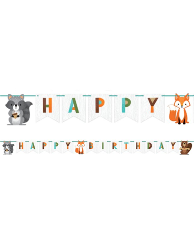 Guirlande Anniversaire Animaux De La Foret