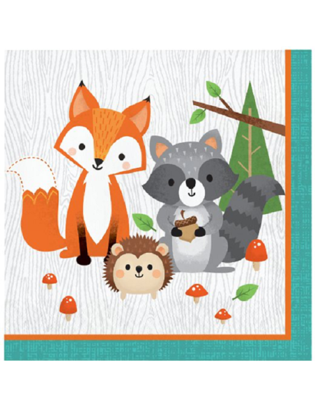 Tovaglioli da festa Animali della foresta - Decorazione di compleanno per bambini - Svizzera