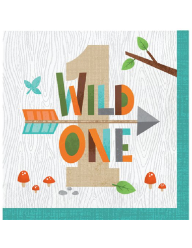Tovaglioli per feste 1° compleanno Animali della foresta - Decorazione di compleanno per bambini - Svizzera