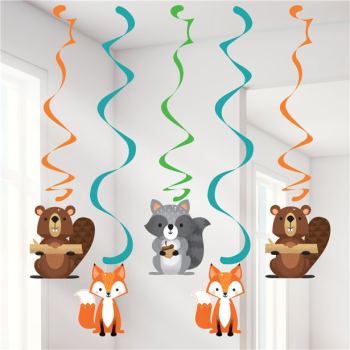 Sospensioni di compleanno Animali della foresta - Bellefete.ch - Svizzera - Decorazione di compleanno per bambini